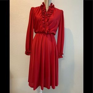 Vintage Ruffled Dress